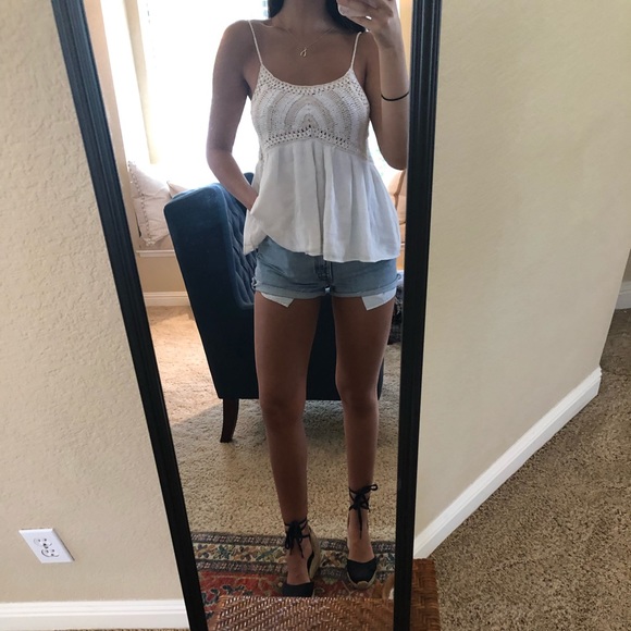 Zara White Crocheted Top - Picture 3 of 8